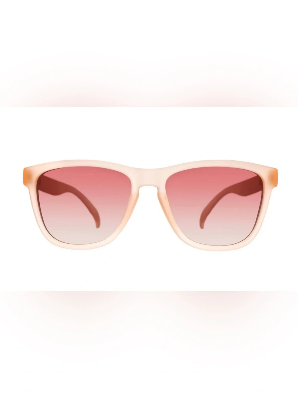 goodr Don't Make Me Blush OG Rectangle Sunglasses - Light Pink